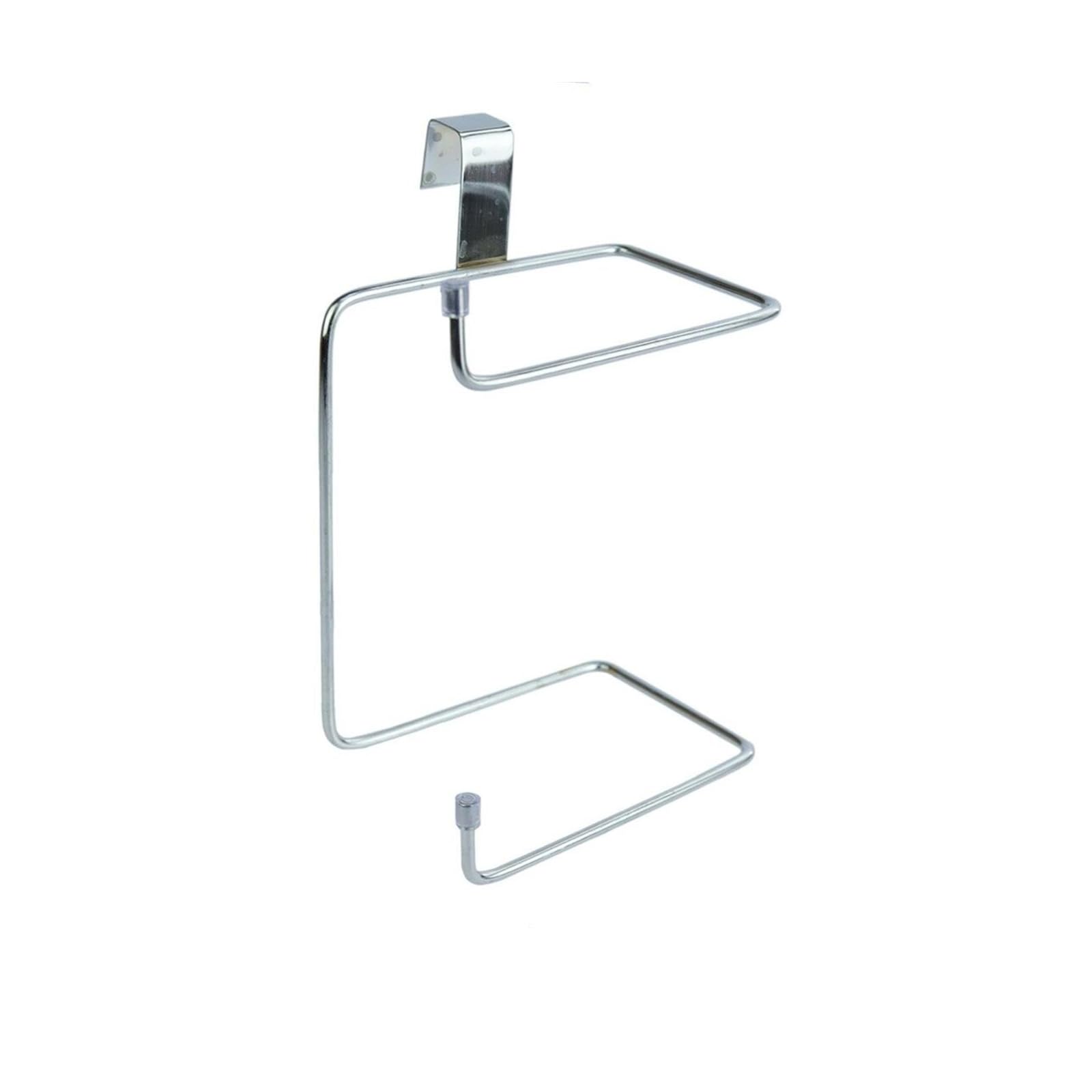 Porta Papel Higiênico de Metal Cromado para 2 Rolos, Suporte para Caixa Acoplada,