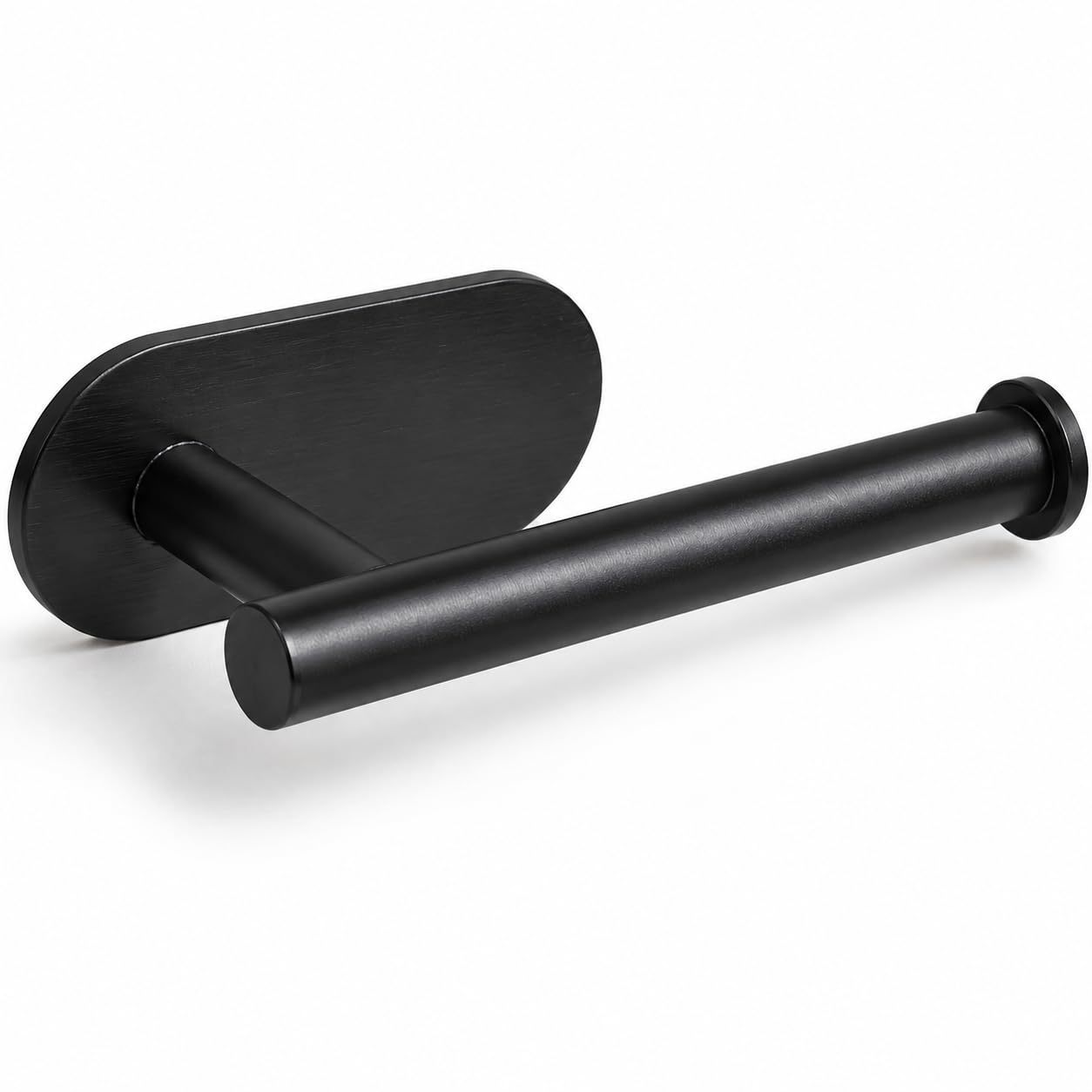 Porta Papel Higiênico Aço Inox Preto Adesivo 3M Antiferrugem