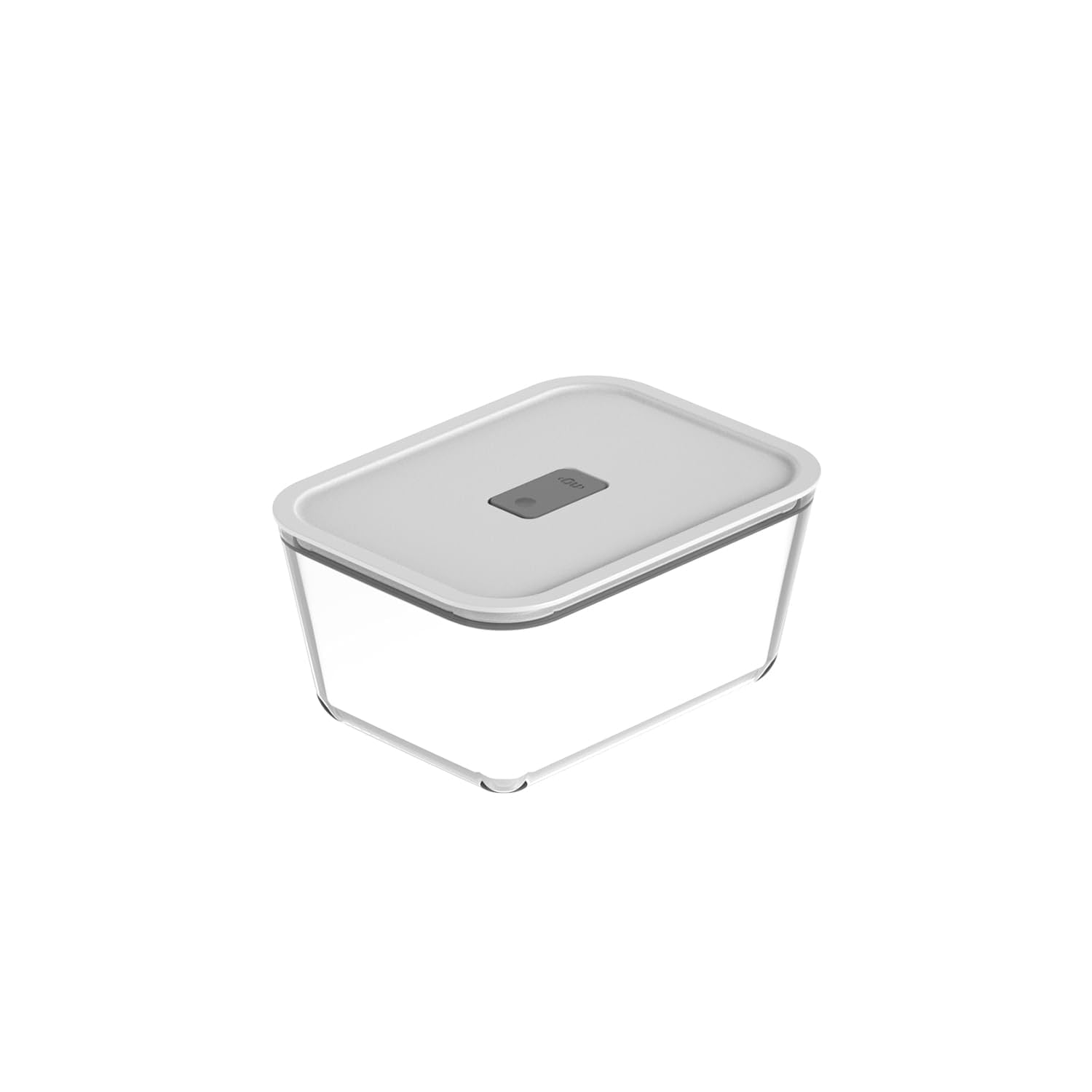 Ou Pote de Vidro Hermético 2,4L Branco Linha Fresh Lock