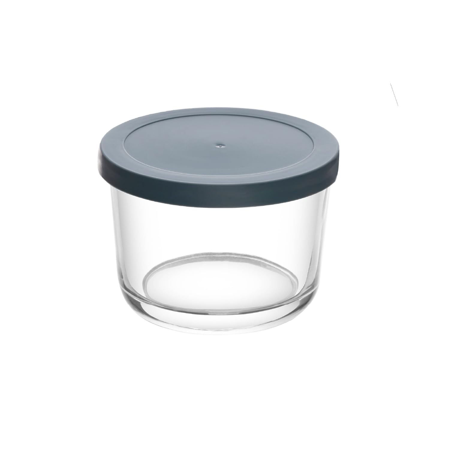 LYOR - Pote de Vidro com Tampa em PP Cinza 200ml
