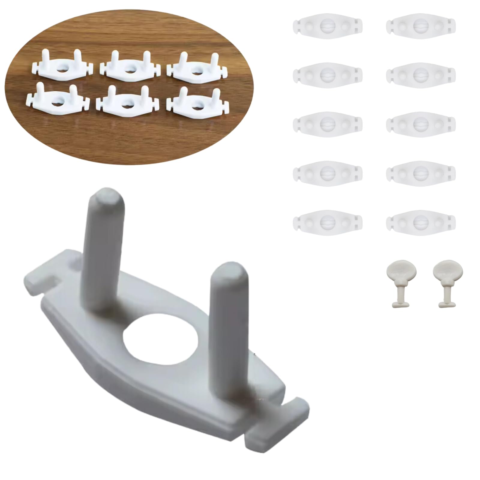 Protetor de Tomada para bebês e crianças (Kit com 10 unidades + chave) - Tapa Tomada -