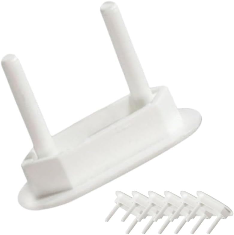 Protetor de Tomada Branco para Bebês e Crianças – Kit com 10 Unidades | Resistente,