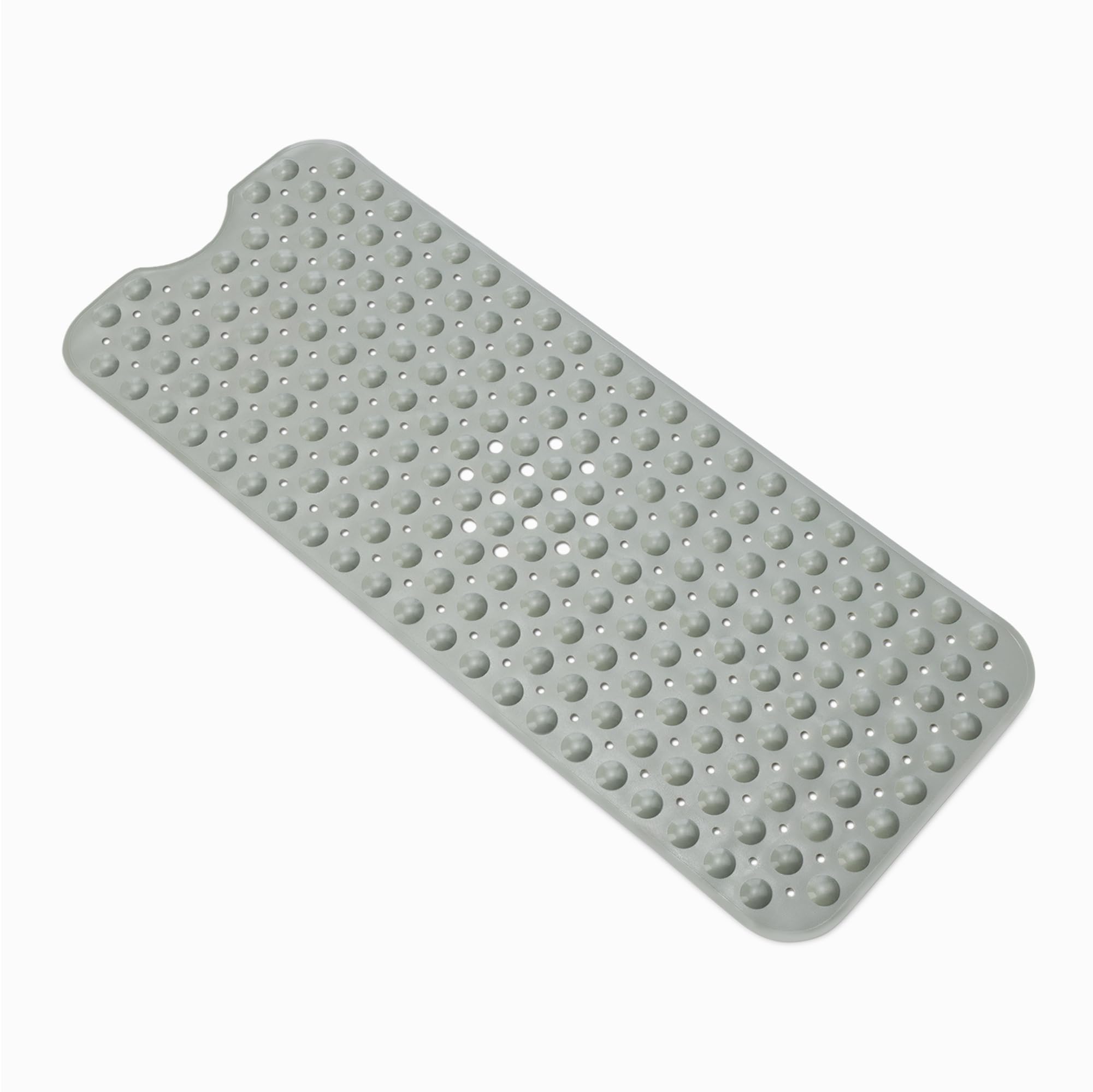 Amazon Basics Tapete de banho antiderrapante com ventosas para banheira e chuveiro, 101,6