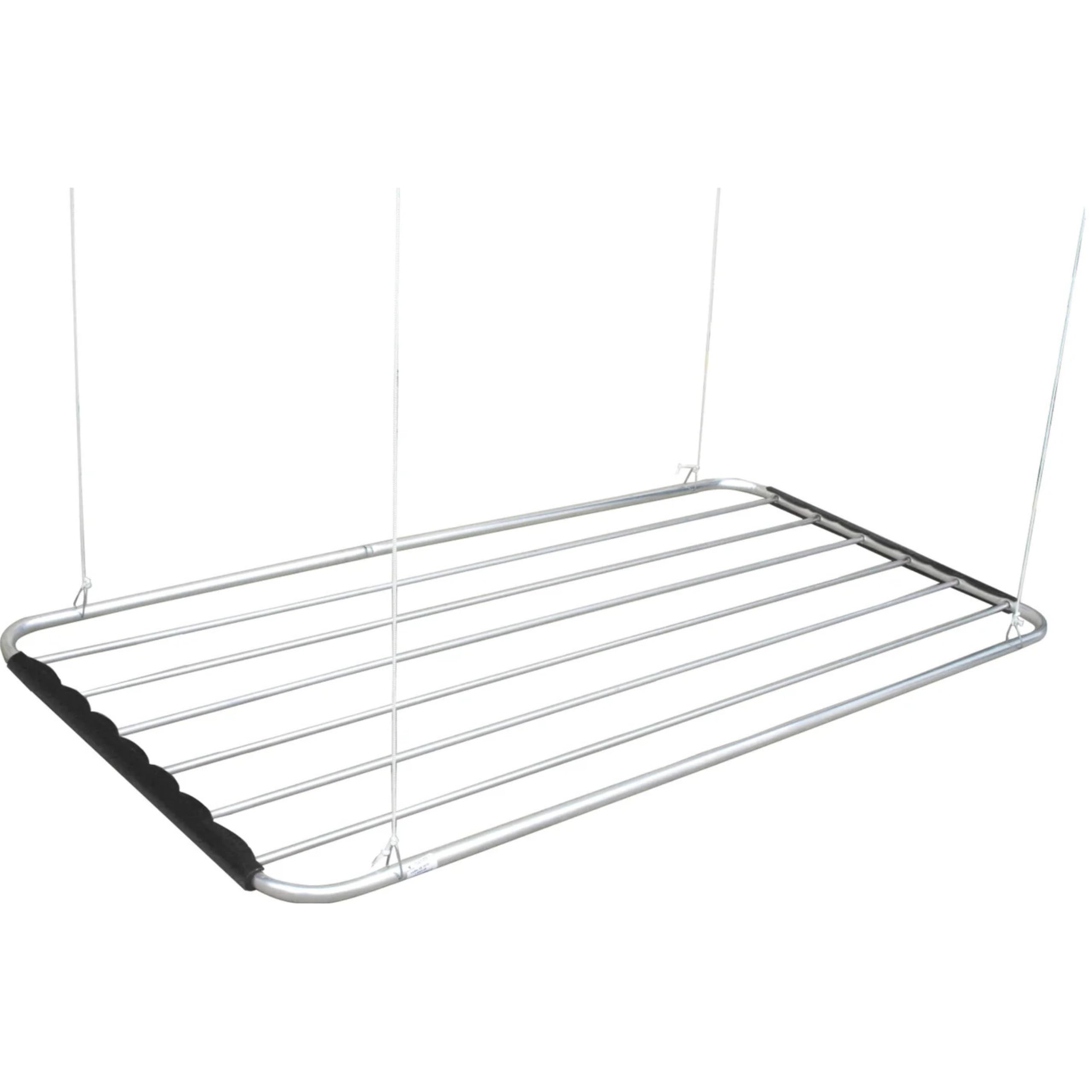 BTF, Varal de teto de aluminio, Retrátil, Aguanta até 4,5kg, 80 x 56cm / 640cm lineares