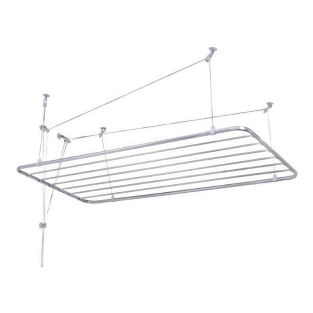 Varal de teto em aço para secar roupas, equipado com parafusos para fixação(120 CM -
