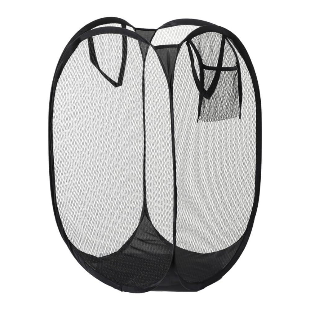 Cesto de Roupa Suja Dobrável em Tela 112L Organizador Multiuso para Lavanderia Banheiro e
